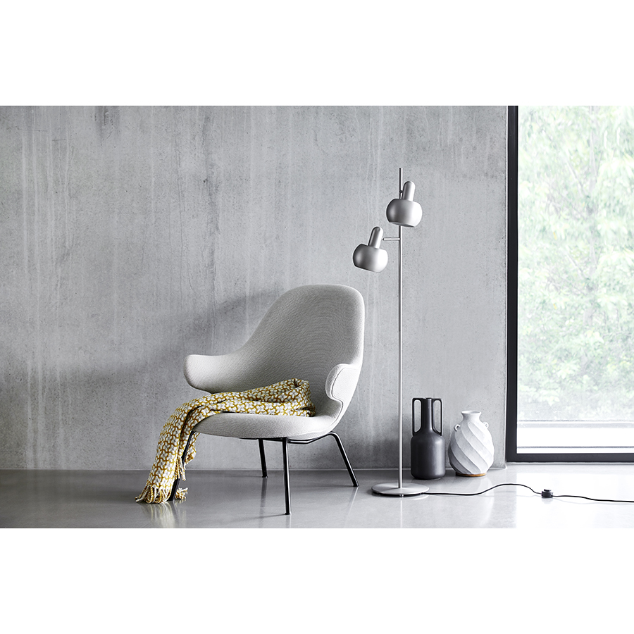 118457 Лампа напольная bf 20 double, 140хD15 см, черная матовая Frandsen  - Вид №2