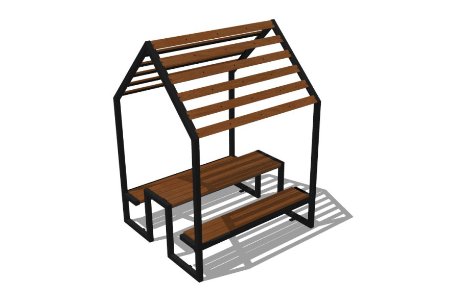 14416 ПЕНТА Scandi 01, беседка парковая LAB.Space 