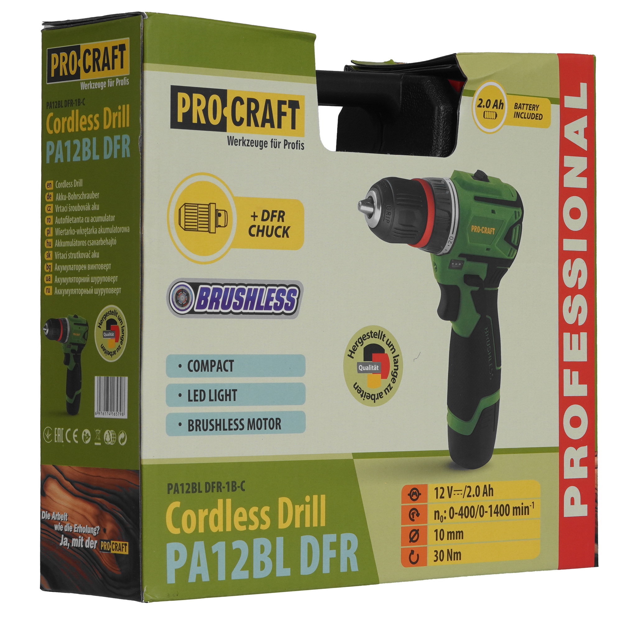 Шуруповерт Procraft PA12BL DFR 9277891 STDN-0012367 - Вид №6