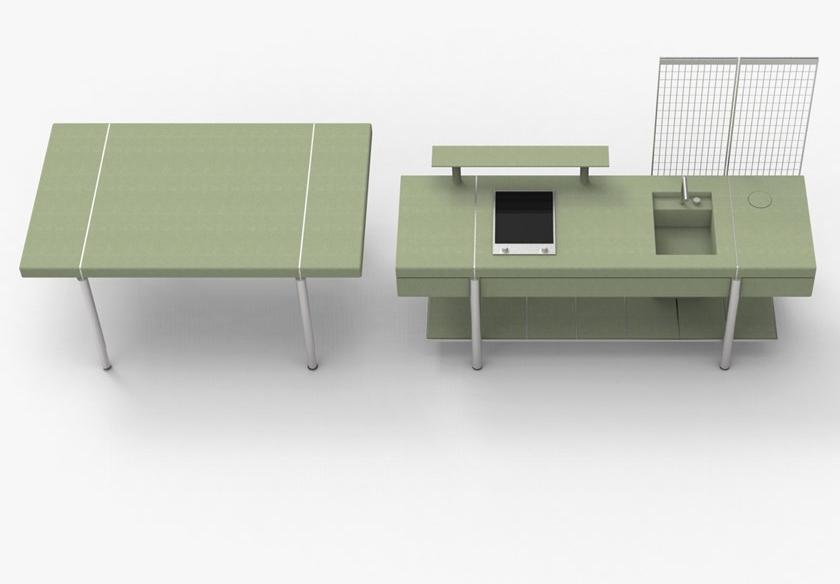 Elmar Отдельностоящий модуль со стальными и бетонными полками sun-id-1388379 - Вид №21