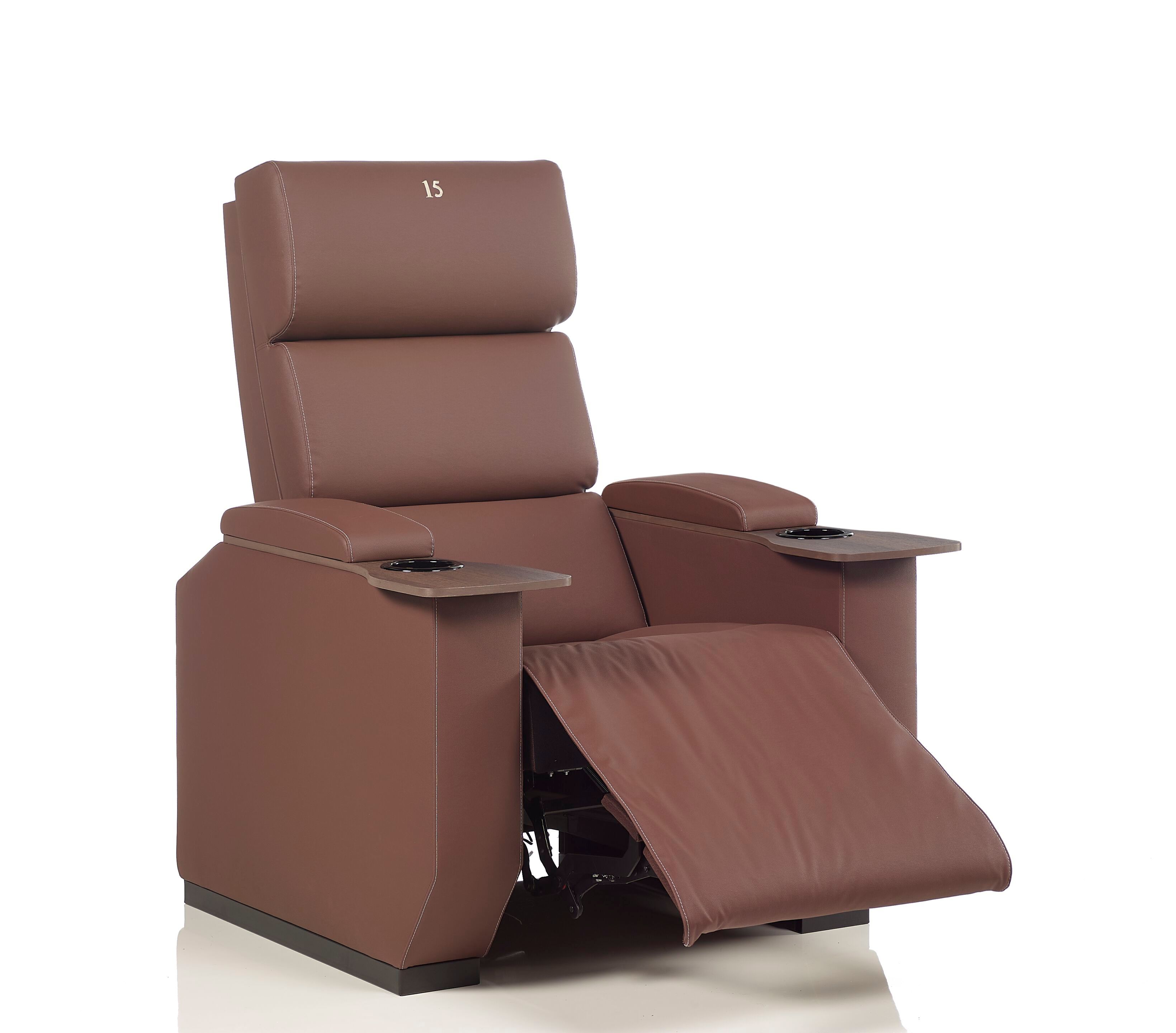 Кожаное кресло с откидывающейся спинкой CINEARREDO EXPERIENCE ARCH-00012950 - Вид №1