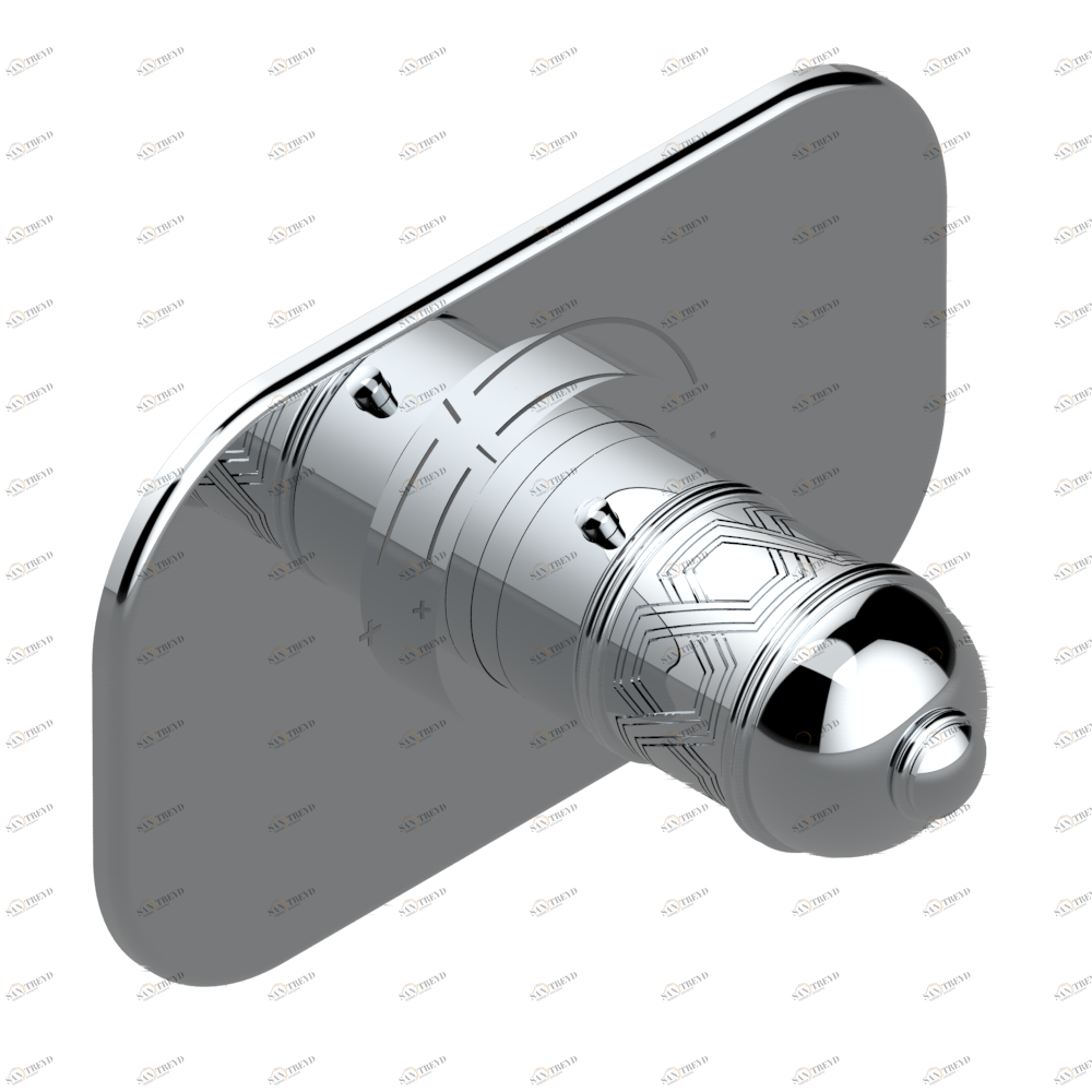 U4E-5100B Ручка регулировки для термостата THG, арт.5100A 1/2" и 5200A 3/4" Thg-paris Duomo Хром U4E 5100B  A02 CAT.A
