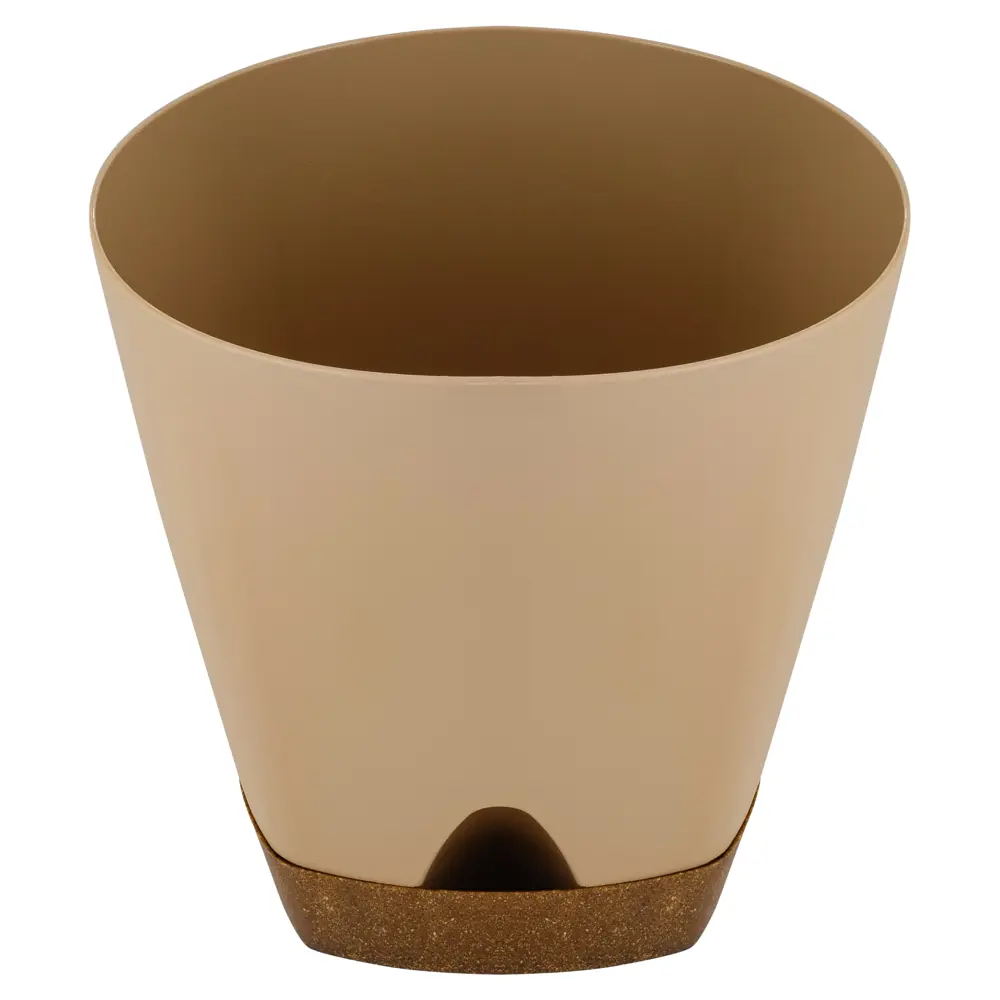 Горшок для цветов INGREEN Wood 0.65 л коричневый круглый 89416385 STLM-1574457 - Вид №2