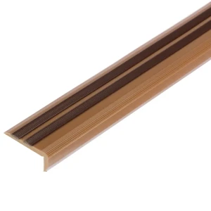 Порог угловой (угол) антискользящий 40х15х900 мм цвет медь