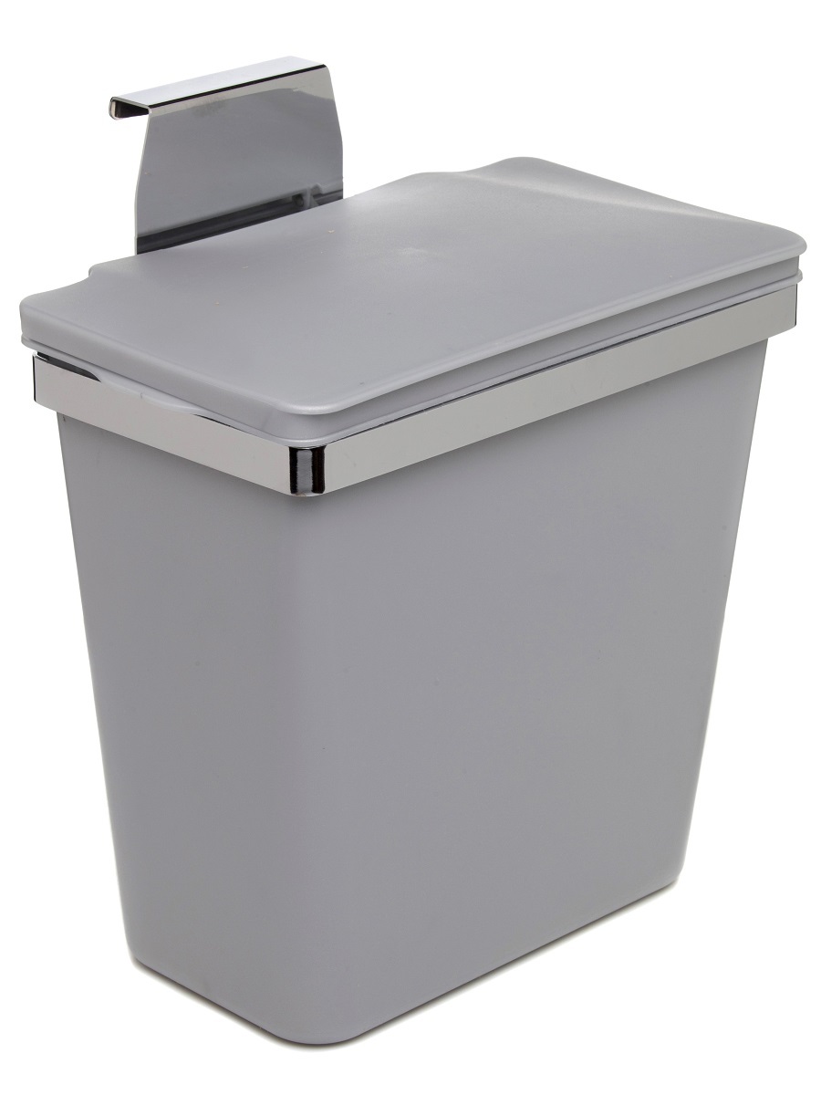 Контейнер для мусора на дверцу Zeta 11 Metallic Grey NAVAKO 10031