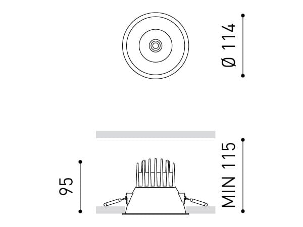 Алюминиевый круглый светодиодный светильник Arkoslight Lex ARCH-00024849 - Вид №4