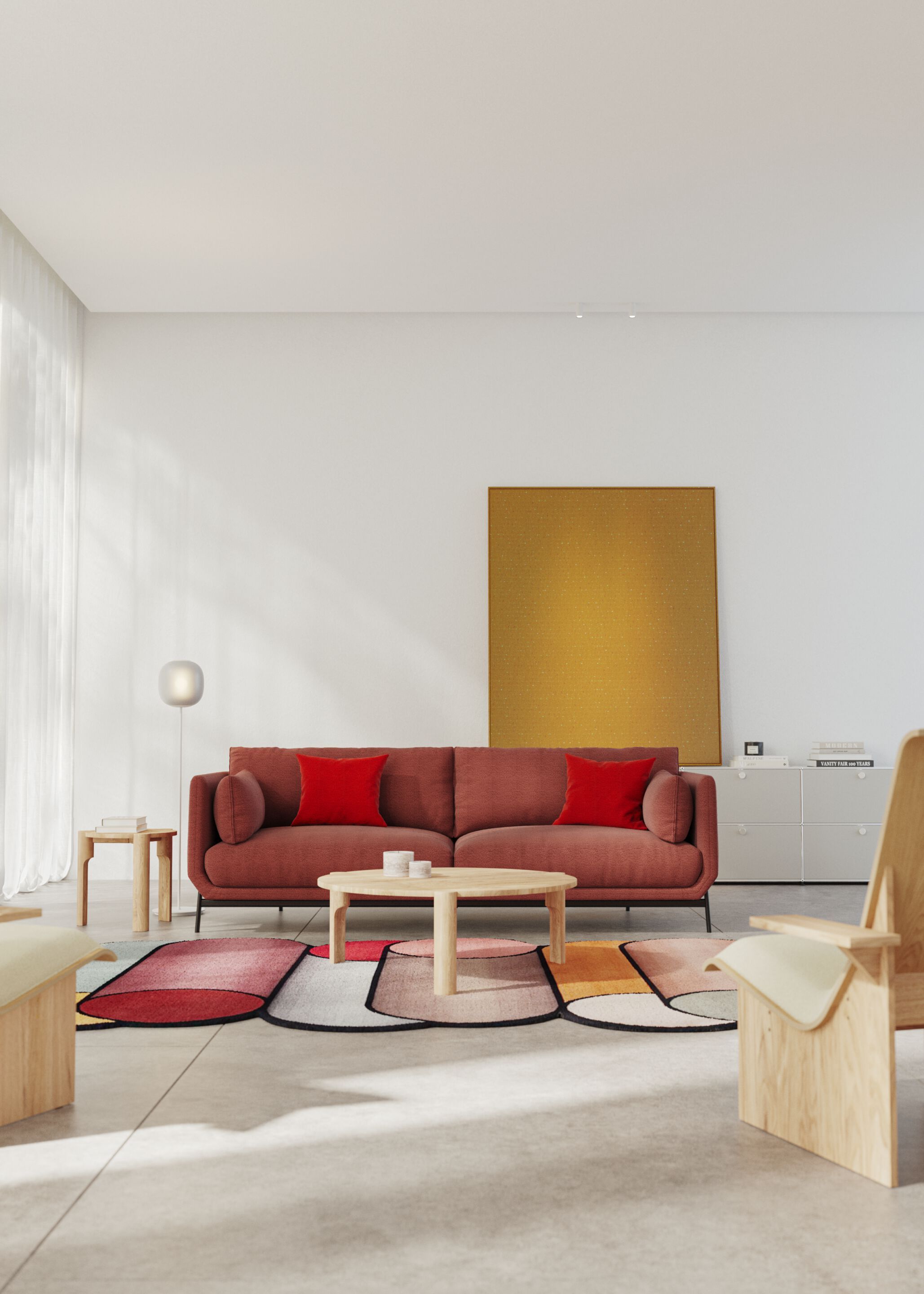 Круглый деревянный журнальный столик Omelette Editions Domus ARCH-00053734 - Вид №7