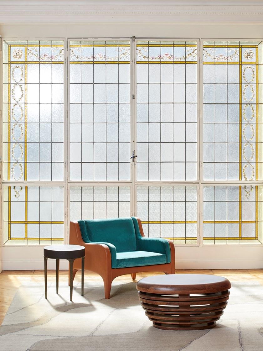 REDA AMALOU DESIGN Кресло из кожи и ткани sun-id-1399517 - Вид №18