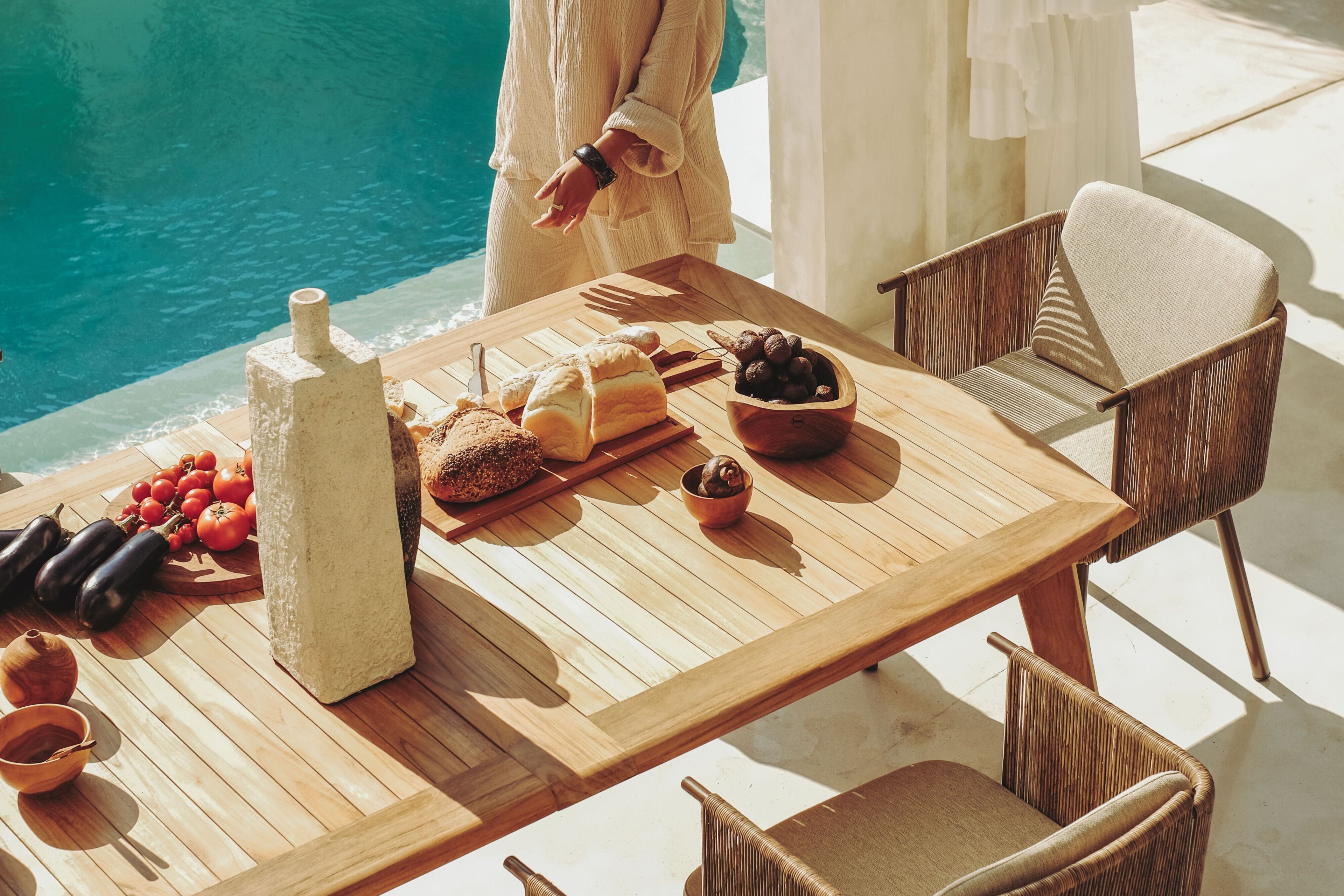 Прямоугольный садовый стол из тикового дерева cbdesign Continuum ARCH-00146578 - Вид №10