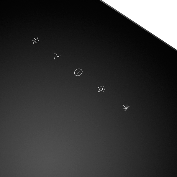 9014722 Вытяжка наклонная Jetair CLIFF 60/A/BL черный/серебристый STDN-0018503 - Вид №4