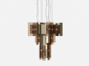 Стеклянный светодиодный подвесной светильник с регулируемой яркостью