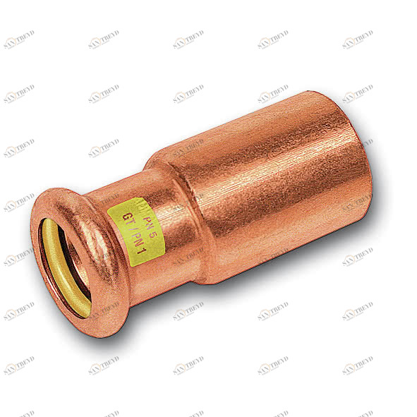 1102431814 SANHA 10243 пресс-фитинг газ, медь, ниппель переходн. ВПр-НПр 18ax14 мм 