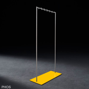 GST3-BPGe Вешалка для одежды Twin Pur с крючками для одежды, основание: желтое. PHOS