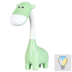 Настольная лампа светодиодная Camelion «Коровка» KD-857, регулируемый белый свет, цвет зелёный