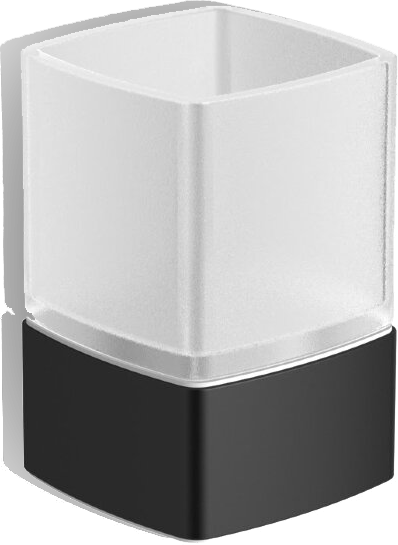 11313A-BP Стакан ALSTER настольный цвет черный серебристо анодированный LANGBERGER ALSTER, BLACK EDITION