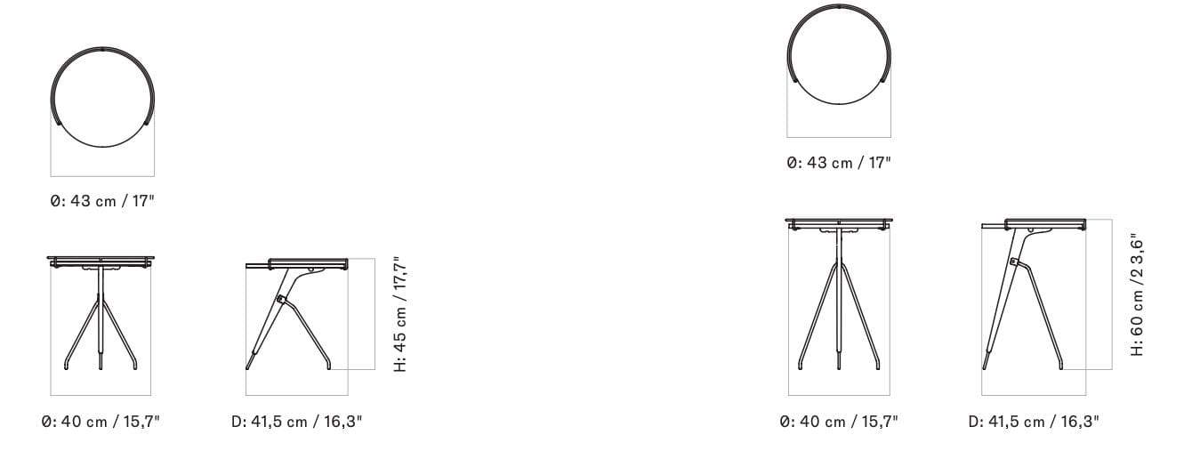 Круглый журнальный столик из орехового дерева Audo Copenhagen Umanoff ARCH-00016026 - Вид №9