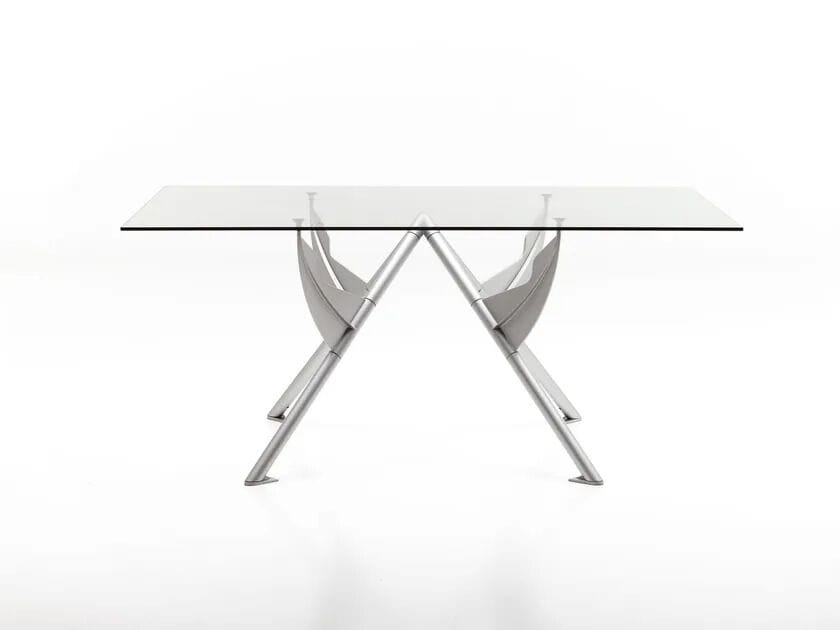 Прямоугольный стол из стали и хрусталя BALERI ITALIA PRESIDENT M ARCH-00125816