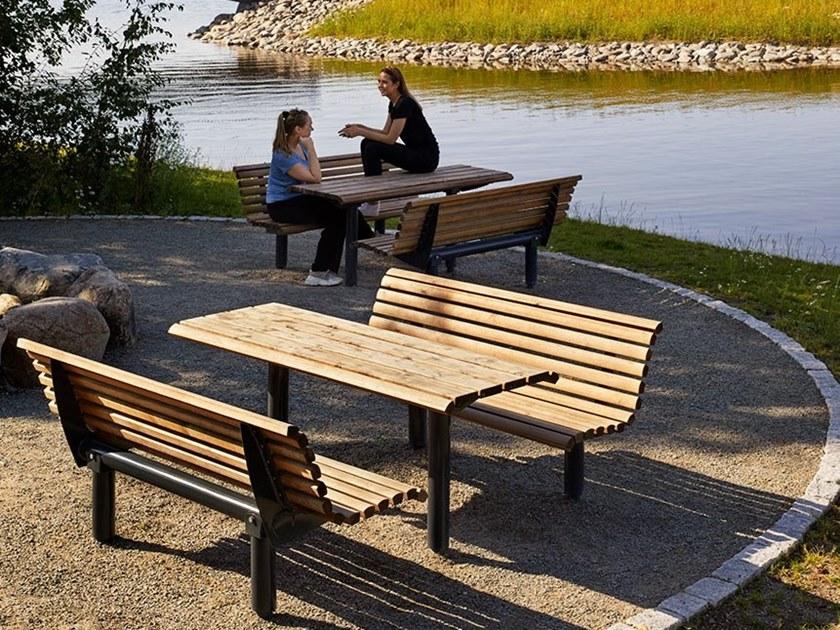 VESTRE Прямоугольный стол для пикника из стали и дерева Urban sun-id-1468624 - Вид №3