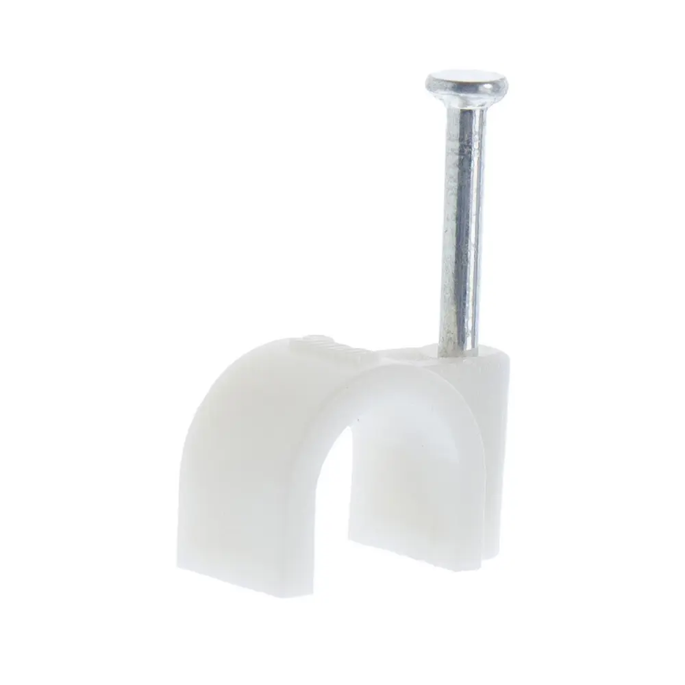 ЭКОПЛАСТ Скоба круглая для кабеля с гвоздем 50 шт 18176522 STLM-0009830