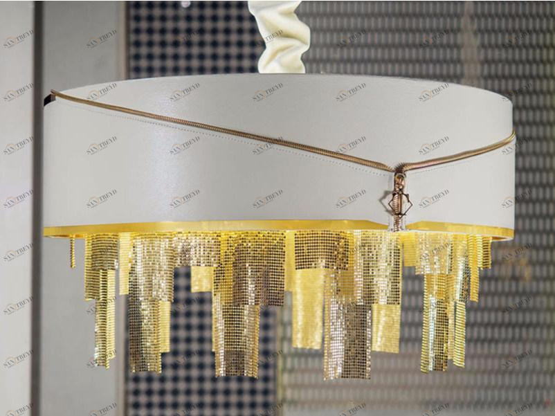 Turri Подвесной светильник из кожи Vogue sun-id-1400255