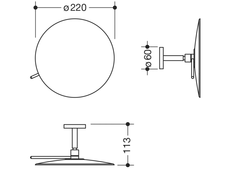 950.01.23040 косметика HEWI Spiegel  - Вид №3