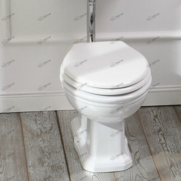 0111 Приставной унитаз напольный Белый Olympia Ceramica IMPERO STYLE Италия