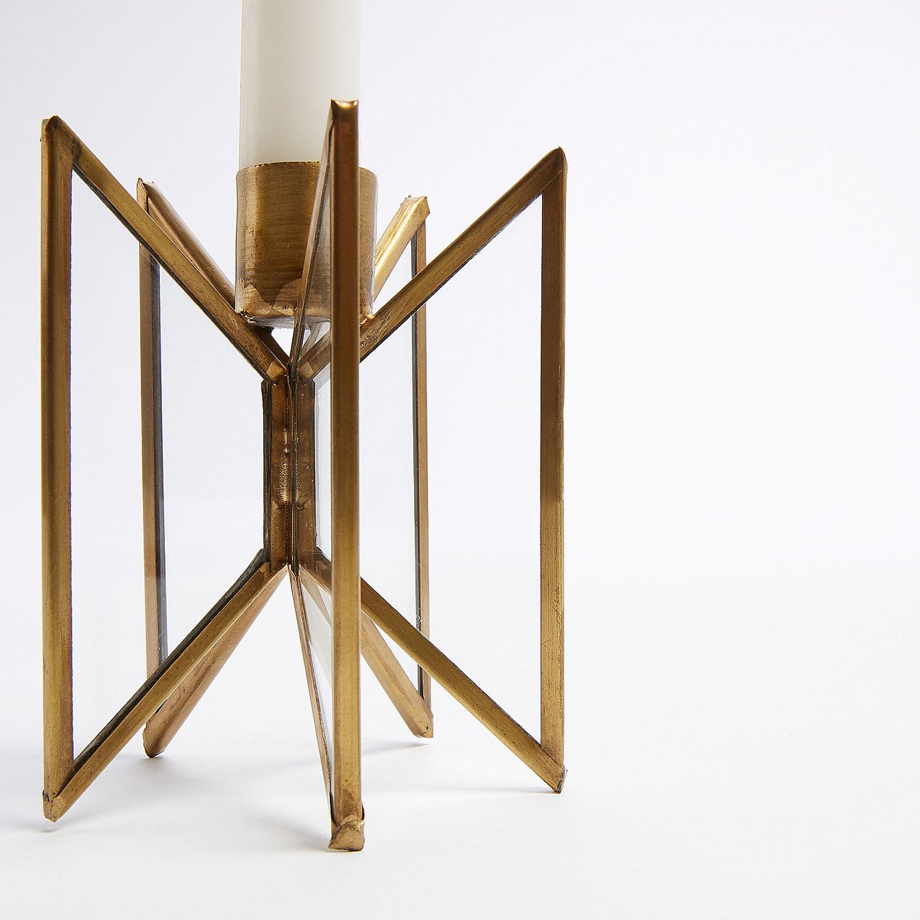 Подсвечник металлический золотистый Cassius от La Forma LA FORMA CASSIUS 00-3865145 Золото  - Вид №1