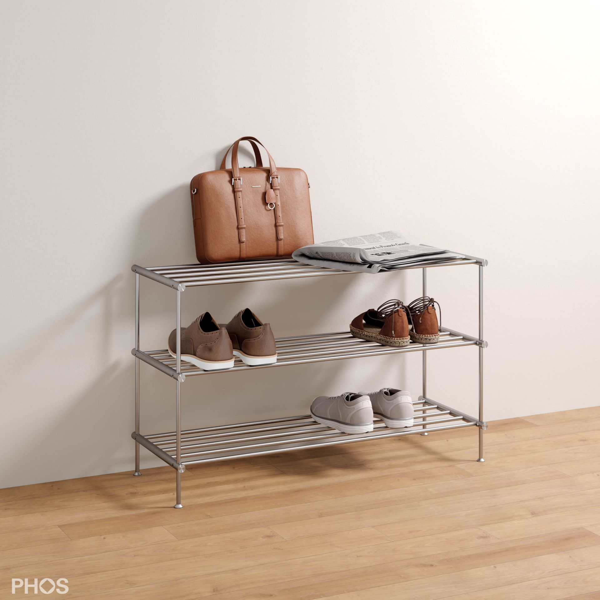 SR1000-3 Полка для обуви, 3 уровня, ширина 100 см. PHOS  - Вид №4