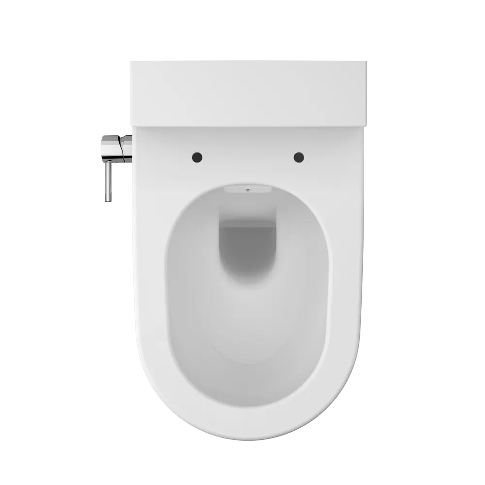 Унитаз подвесной безободковый VitrA Nest с биде горизонтальный выпуск STLM-2075198 - Вид №5