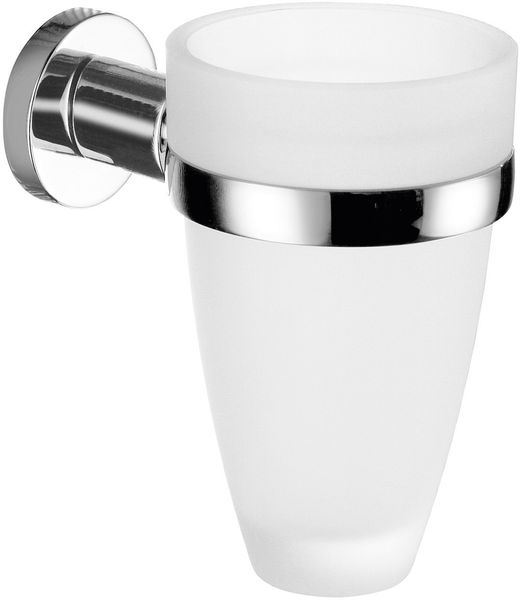 5110(13) Gedy G-Demetra, настенный стеклянный стакан, цвет хром