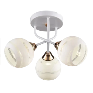 Люстра потолочная Люцерна КС30089/3C, 3 лампы, 9 м², цвет белый