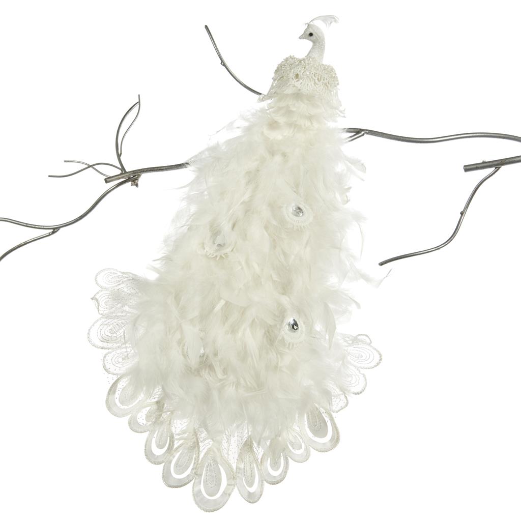 TR 26357 Кружевной павлин на клипсе 54,5 см GOODWILL Santreyd 