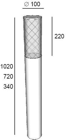 Terzo Light Светодиодный алюминиевый столбик  C160. xx . xx  - Вид №3