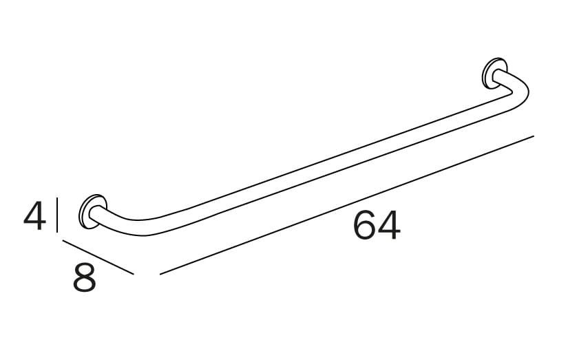 Металлический держатель для полотенец INDA® AV190 ARCH-00052066 - Вид №4