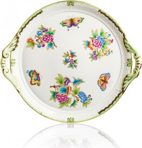 47819 Herend Блюдо для торта с ручками 32см "Виктория" Фарфор