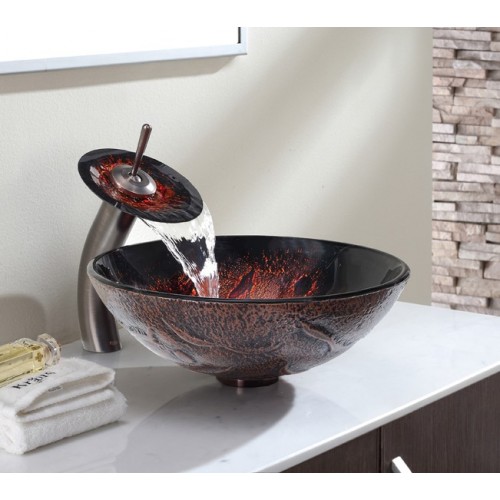 C-GV710-12mm-KGW1700 Накладная раковина на столешницу  прямоугольная Krausru  - Вид №2