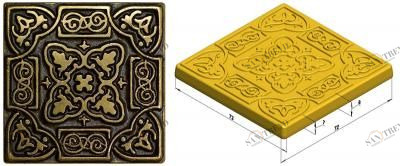 Вставка латунь Persia 7,5х7,5 (16 шт) kavarti Kavarti (Каварти) sun-id-322921