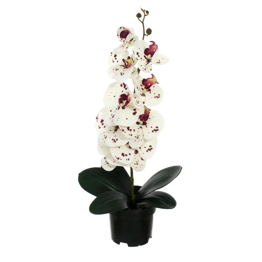 89356247 Искусственное растение в горшке орхидея h50 см цвет тигровый STLM-0951485 Santreyd  - Вид №2