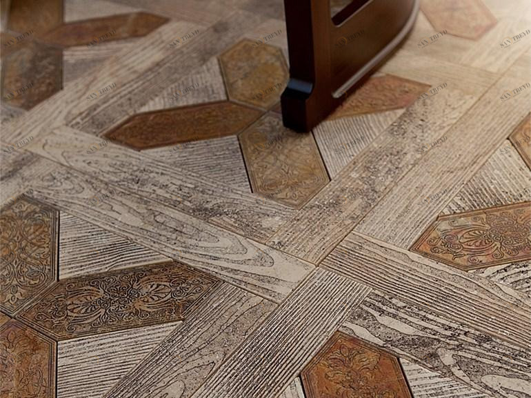 Lithos Mosaico Italia Мраморный пол под дерево для интерьера и экстерьера Acquaforte sun-id-1417880