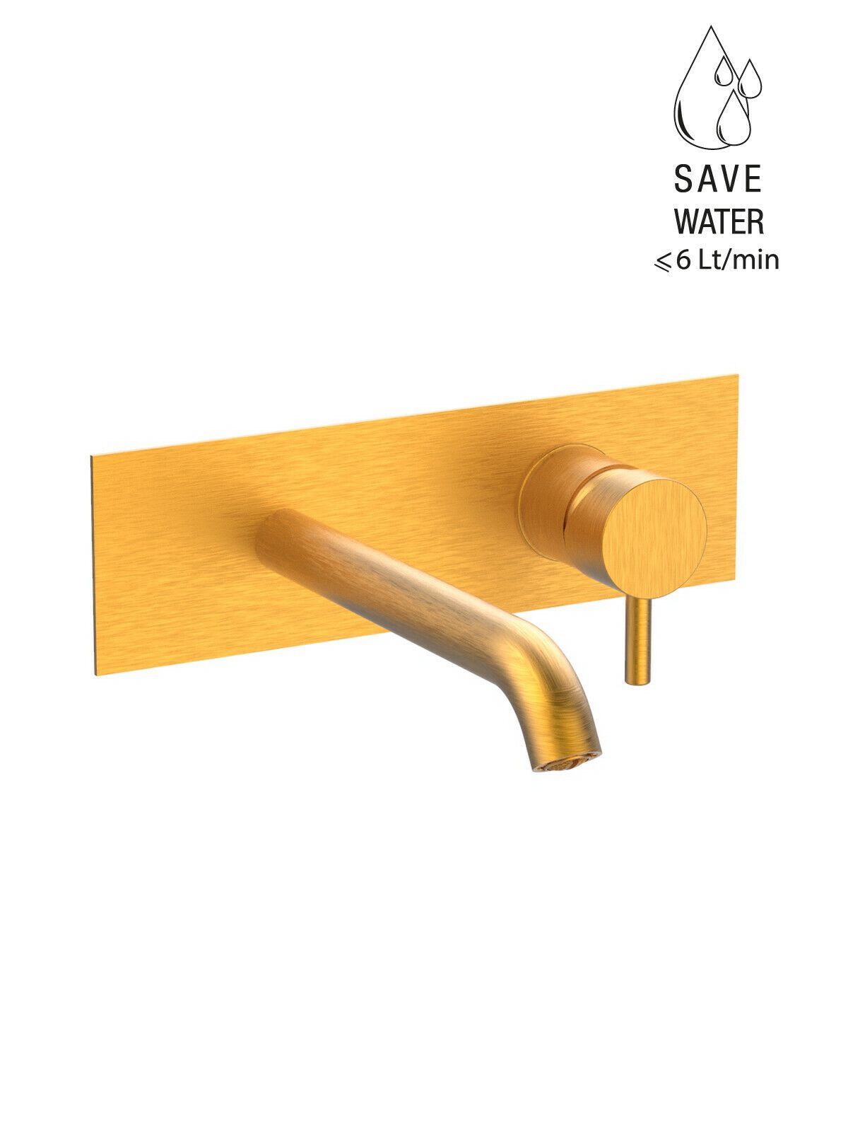 Настенный однорычажный смеситель для раковины с ограничителем расхода Rubinetterie Frattini Pepe XL ARCH-00076573 - Вид №24