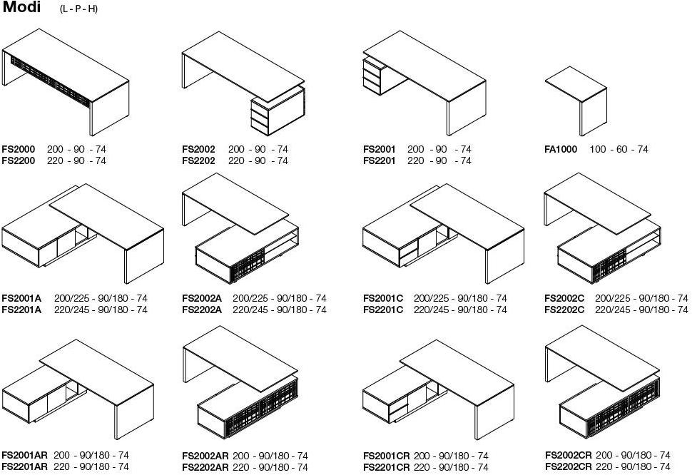 Ultom Лакированный письменный стол со встроенной полкой Modi sun-id-1467060 - Вид №3