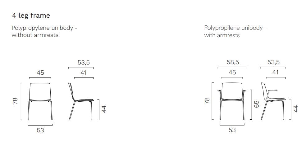 Пластиковый штабелируемый стул с подлокотниками FREZZA Yo Plastic ARCH-00112963