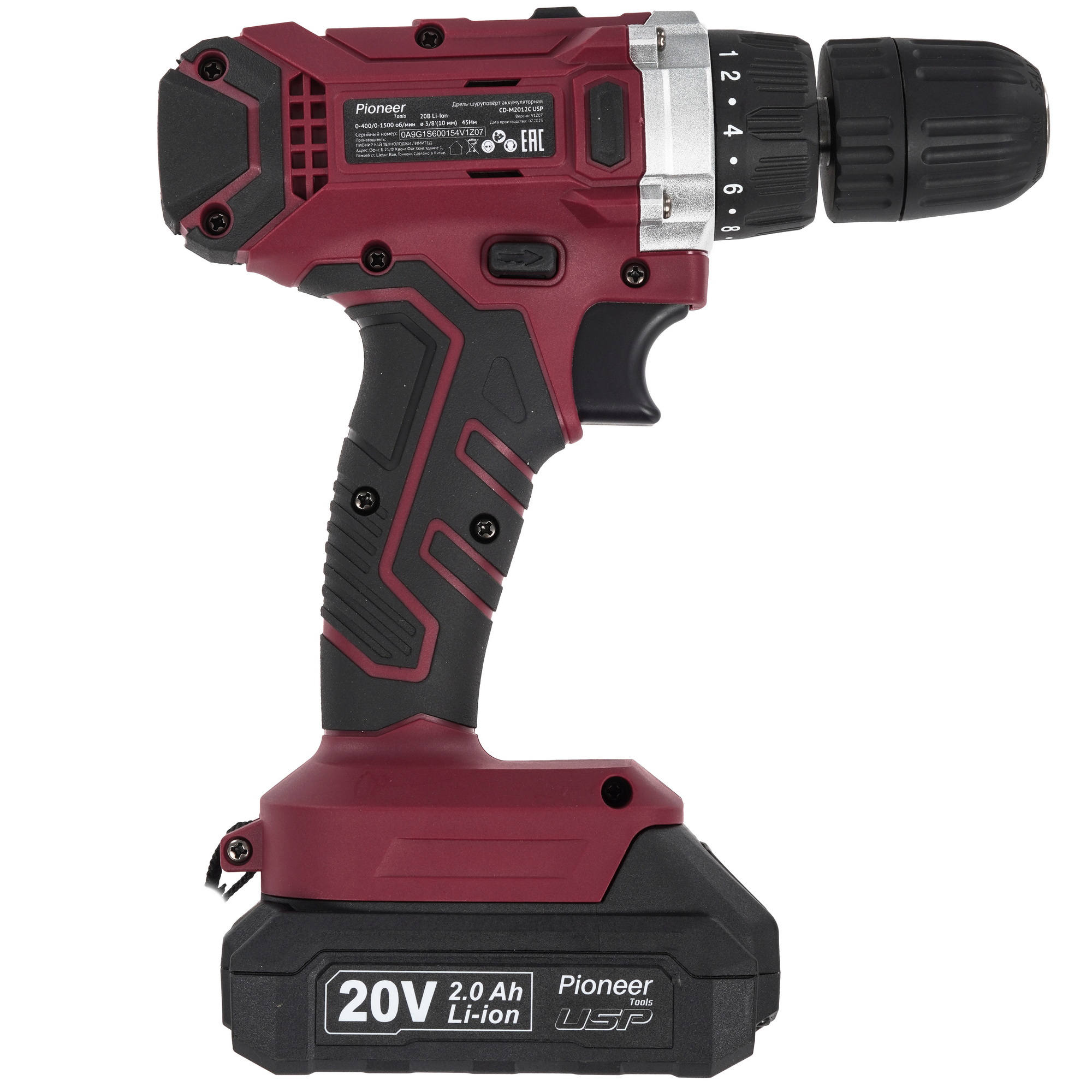 Дрель-шуруповерт Pioneer CD-M2012C USP 9216856 STDN-0072418 - Вид №2
