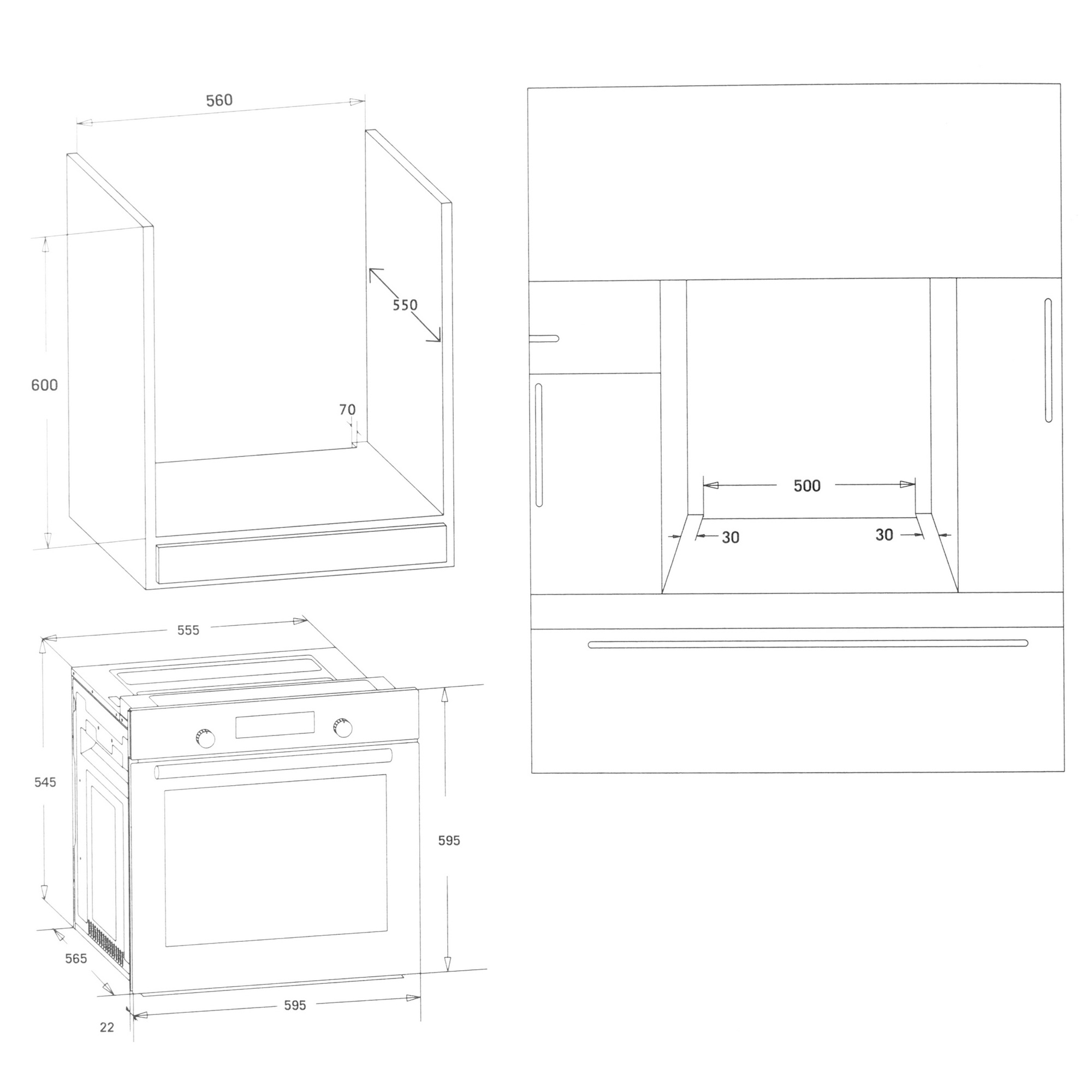 5327366 Электрический духовой шкаф Korting OKB 370 CMX черный STDN-0076915 - Вид №10