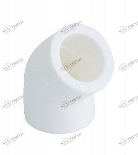 Угольник KALDE 45 D90 полипропиленовый белый 3212ELB900045