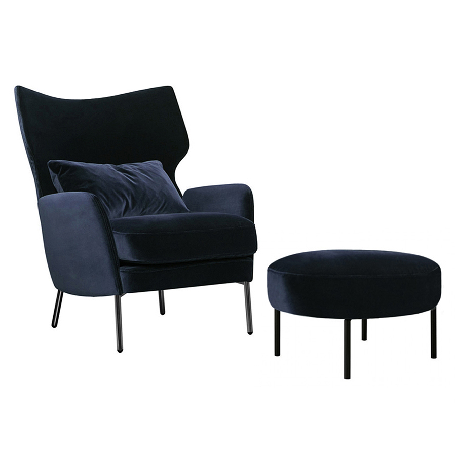 Кресло Alex темно-синее Sits S1032 - Вид №1