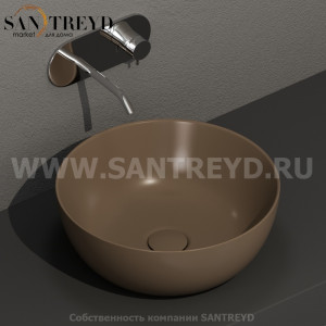 534488 Накладная раковина на столешницу  круглая Kerasan Nolita