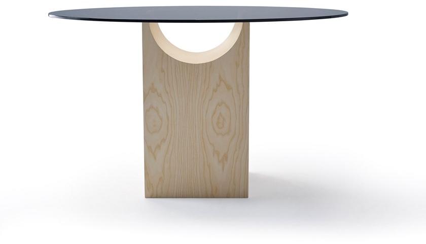 Sancal Круглый стол из дерева и стекла Vestige sun-id-1375421 - Вид №1