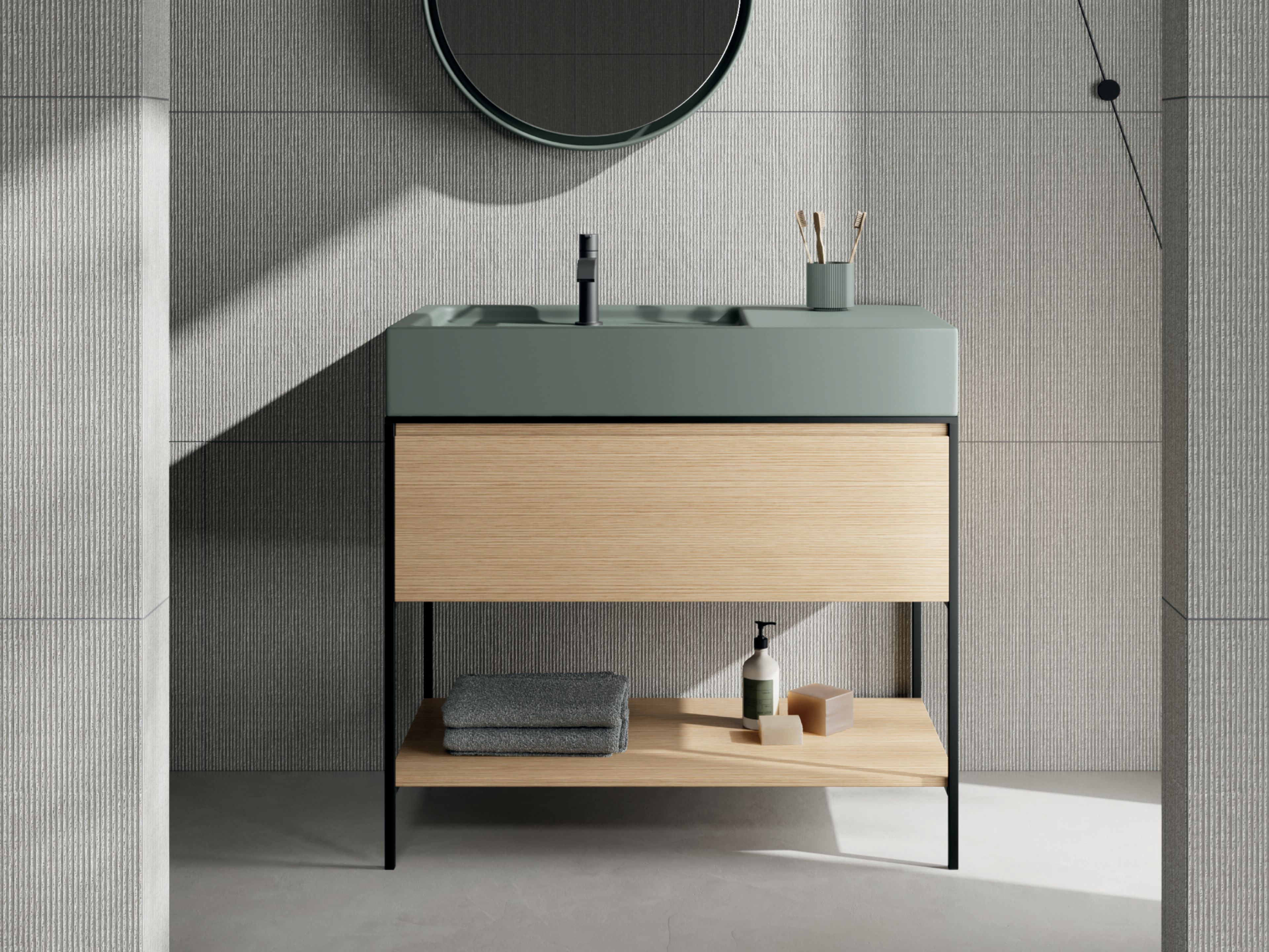 Напольный умывальник с ящиками Nic Elen ARCH-00081164