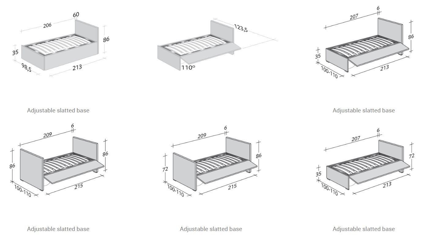 Односпальная кровать-трансформер Flou BISS ARCH-00128579 - Вид №12